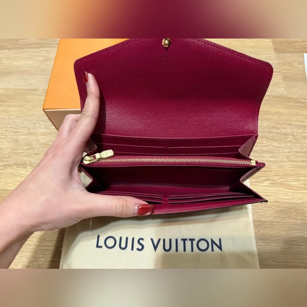 Louis Vuitton Monogram Canvas Red Interior Women’s Wallet